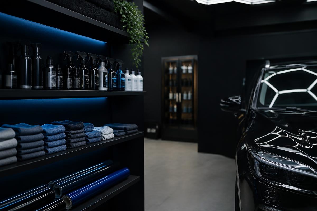 Showroom NN Detailing — prémiová autokozmetika, mikrovlákna a ochranné fólie